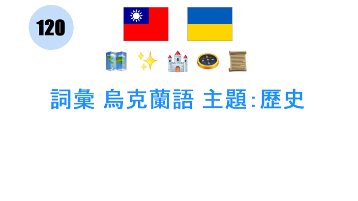 詞彙 烏克蘭語 主題：歷史